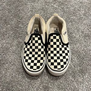 Black and white vans